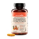 NatureWise Curcumin Turmeric 2250 מ"ג - 95% Curcuminoids & BioPerine Black Pepper Extract for Advanced Absorption - Daily Joint and Immune Health Support - טבעוני, non-GMO, Count 90[30-Day Supply]