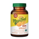 Mega Food Ultra C 400 מ"ג - טבעוני תמיכה תוספת עם ויטמין C, מיוצר עם מזון אמיתי כולל ברוקולי, גזר, Cranberry & Brown Rice, Gluten-Free, כשר - 90 טבליות, 90 לשרתים