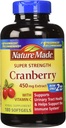 Nature Made Cranberry 450 מ"ג לחלץ 180 Softgels
