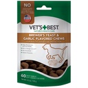 Vet's Best Brewer's Yeast & Garlic Chews, אומגה 3 עבור כלבים בריאים עור וכובע הגנה לכלבים, כלב פורמולה עם תוספת מומלצת וטרינרית, Garlics, 60 ct