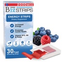 מקור בסיסי 2,000 mcg Methylcobalamin ויטמין B12 Sublingual Energy Strips