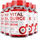 (5 Pack) Vital Surge Gummies - פורמולה רשמית - חניכיים כוח מקסימלית Vital Surgemies, Vitalsurge ויטמין תוסף חניכיים מתקדמות בריאות, Vital Surgemies Made בארה"ב (300 חניכיים)