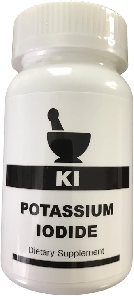 Potassium Iodide 130 מגה קפסולות (לא 130 Mg המשרת (265 Mg) 100 Count.