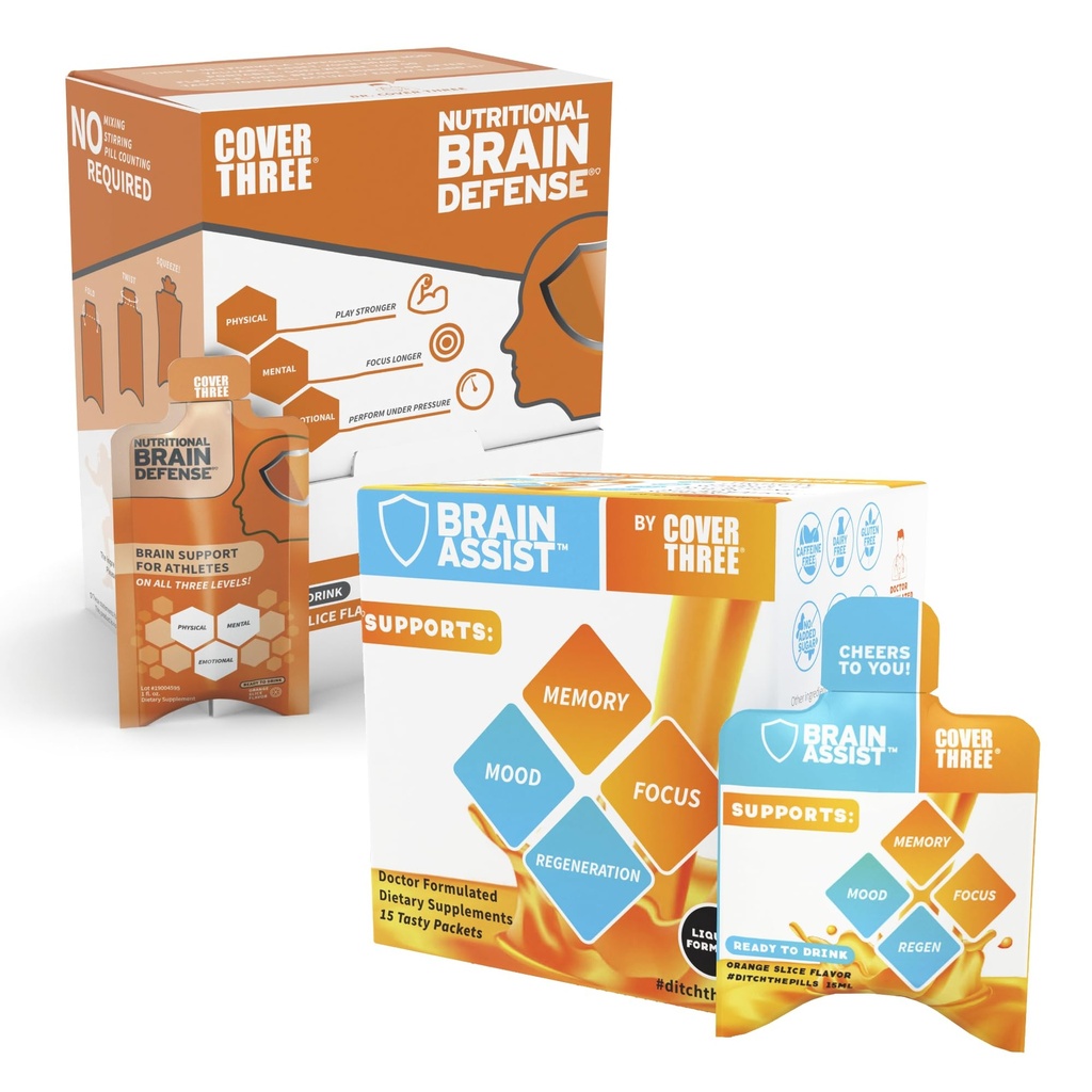 Brain Assist + Brain Defense | Support Focus, Memory, Clarity, Concentration, Regeneration Support
