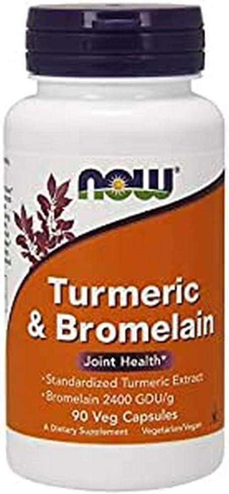 עכשיו Turmeric & Bromelain, 90 קפסולות צמחוניות