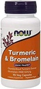 עכשיו Turmeric & Bromelain, 90 קפסולות צמחוניות