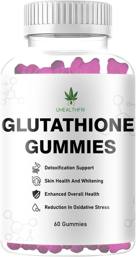 Glutathione Gummies - Skin Whitening תוסף לנשים וגברים שאינם GMO Glutathione Collagen Glowmies for Hair Skin Nail & Joint (1)