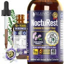 NoctuRest Natural Sleep-Aid עם ולריאן ומלטונין - פורמולה נוזלית All-Natural עבור 2X Absorption - Magnesium, L-theanine & More
