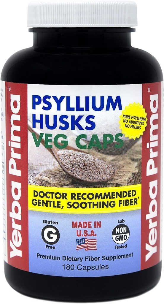 Yerba Primafi Psyllium Husks - 180 Veg Caps