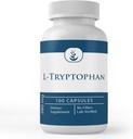 רכיבים מקוריים טהורים L-Tryptophan, (100 קפסולות) תמיד טהורים, ללא תוספות או מילויים, מעבדה מאומתת