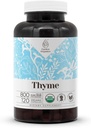 Thyme USDA אורגני 120 קפסולות | High-Potency Natural Supplement