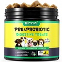 Probiotics for Dogs Digestive Health, Soft Chews for Dogs, Dog Probiotics and Digestive Enzymes, 120 כלבים צ'אומגה 3 & 6, ויטמין, שיפור העיכול, Immunity