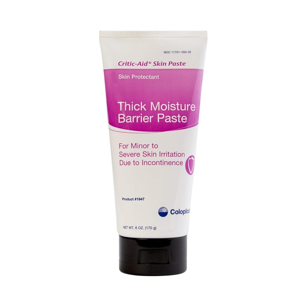 Coloplast Critic-Aid Skin Paste Skin Protectant Thick Moisture Barrier Paste, 6 Ounce (1947)