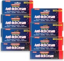 Natureplex מקסימום הקלה Medicated Anti-Itch Cream 1.5oz (6 Pack) - הקלה מהירה עבור רש"י, Bites, Sunburn, Cuts, Burns, הרעלת Ivy & More - Cooling Menthol & Pramoxine - Made in USA