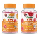 משככי חיים עם ויטמין D ילדים + Calcium Magnesium & Zinc ילדים, חניכיים Bundle - גדול Tasting, ויטמין תוסף, Gluten חינם, GMO חינם, Chewable Gummymymymy