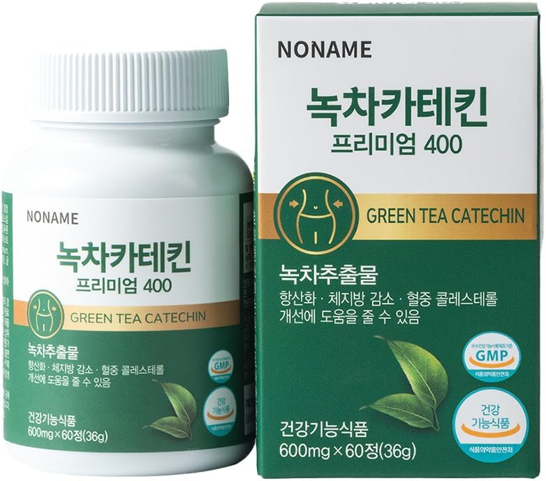 Noname Green Tea Catechin 400 מ"ג - תוספת תמיכה אנטי-חמצן עבור Immune ו Metabolism Boost, 60 קפסולות Veggie - Non GMO, טבעוני, המיוצר בקוריאה