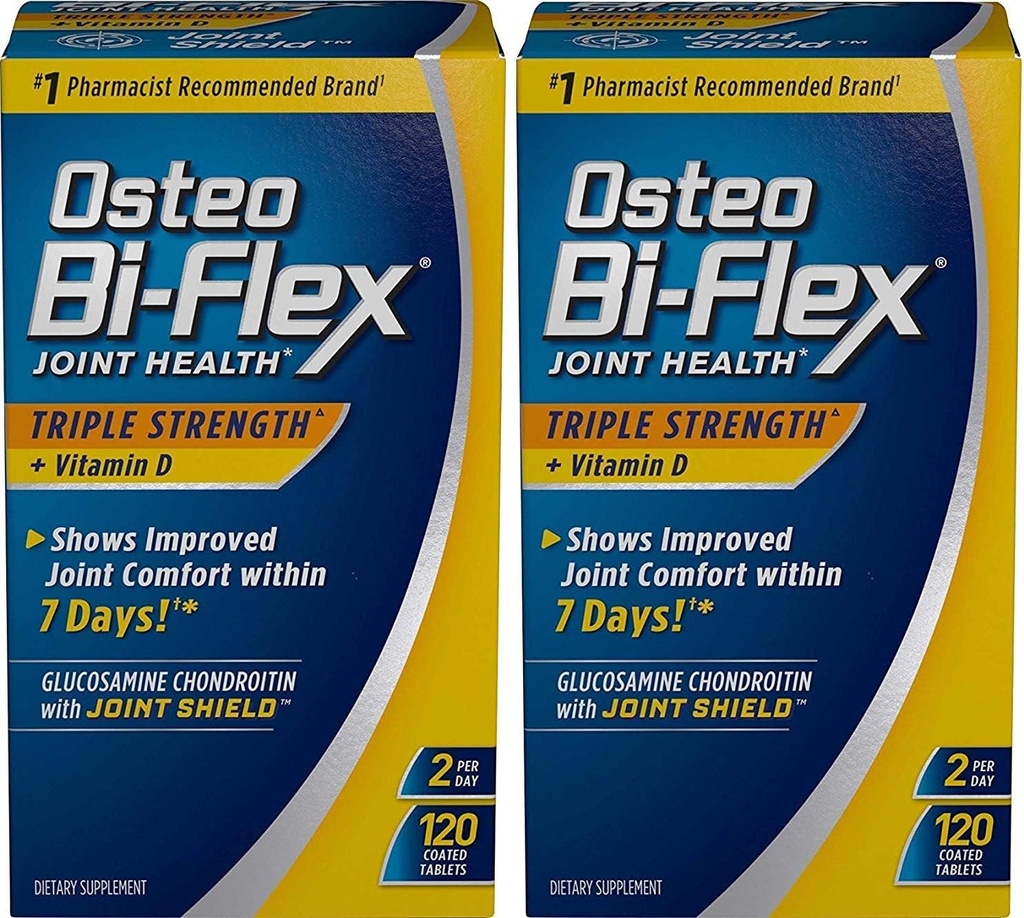 Osteo Bi-Flex משולש כוח w / ויטמין D, 120 טבליות קונד (Pack of 2)