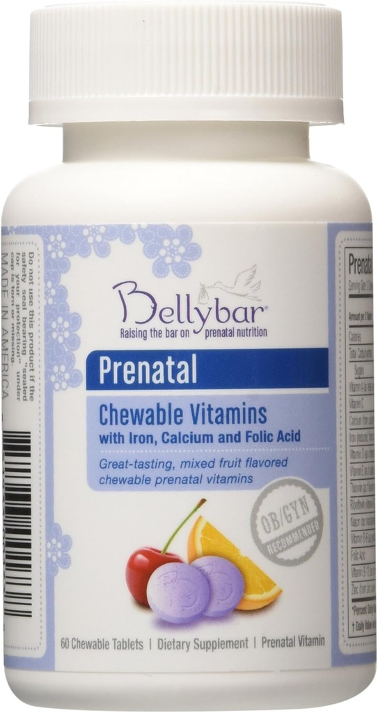 ויטמין Prenatal Chewable על ידי Bellybar 60 טבליות