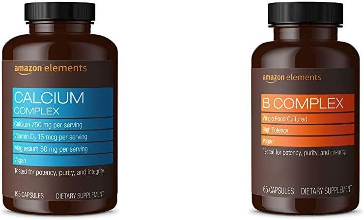 יסודות Calcium מורכבים עם ויטמין D ואלמנטים B Complex