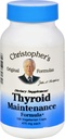 תחזוקה Thyroid של כריסטופר - 485 מ"ג - 100 קפסולות צמחוניות