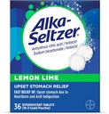 Alka-Seltzer Lemon Lime Heartburn Relief, חומצה מהירה Indigestion הקלה, Antacid עם לימון Lime Flavor 36 Ctt