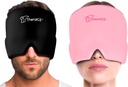 TheraICE Migraine Relief Cap, Soothing Head Ice Pack Products, Cooling Gel Hat, Face Cold Compress Head Wrap for Tension, Stress & Hangover