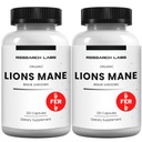 מעבדות מחקר אורגניות Lions Mane תוספי קפסולות, 2 פר 1 Ad - 240 קפסולות w / Patent Litropane TM Immune System Booster Nootropic Brain Support Mushroom. 10X תמצית דומה 18000 מ"ג