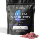 MoonBrew Magnesium Sleep Tea: Natural Melatonin-Free Sleep Aid | 14 Superfoods with Magnesium Glycinate & Fitogens