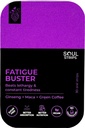 Soul Strips Fatigue Buster גינזנג, Maca, קפה ירוק, מפחית שומן נפשי וגופני, מעורב ברייס פלאר, Quick Absorb, Daily Use, Zero Sugar, Vegan, 30 Strips Pack