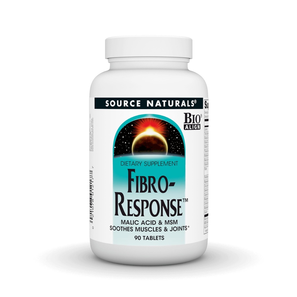 מקור: Naturals Fibro-Response Bio-Aligned Malic Acid & MSM, 90 טבליות