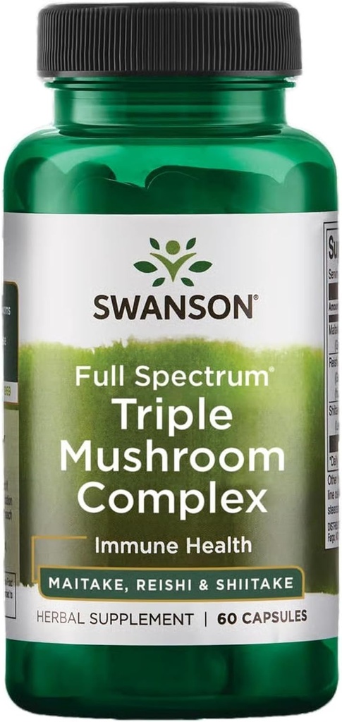 Swanson Full Spectrum Triple Mushroom Complex 60 קפסולות