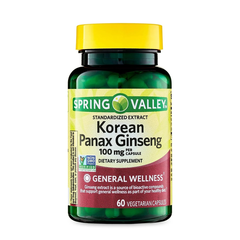 Convergence Korean Panax Geneseng Vegetarian קפסולות, 100 מ"ג, 60 Count