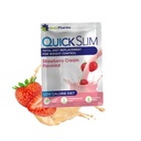 Quick Slim High Weight Loss Shakes for Women & Men, מלא אבקת החלפת Meal, Low Carb Diet Shakes, I לסירוגין, Keto, Gluten חינם (1 מנה, שמנת סטרוברי)