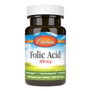 קרלסון - Folic Acid, 400 mcg, מספק תמיכה טרום לידתי חשובה, פיתוח עוברי, 300 טבליות