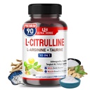 L-Citrulline תוספת קפסולות מועשר עם L-Arginine, טאורין, Creatine, טונגקאט עלי, Fadogia Agrestis | Ultra Nitric Oxide Booster forשרירים Endurance, Stamina & Recovery | 180 קפסולות