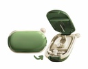 MURRI & MURRDI Small Pill Splitter, Portable Medicine Cutter for Pocket or Purse - ויטמינים, טבליות, תרופות (Green)