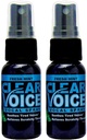Clear Voice Oral גרון Spray Singing Ease Clarity Soothing Dampener Moisturizer Song Ezeductionr Booster Treatment, Made in USA, Fresh Mint Flavor (2 Pack)