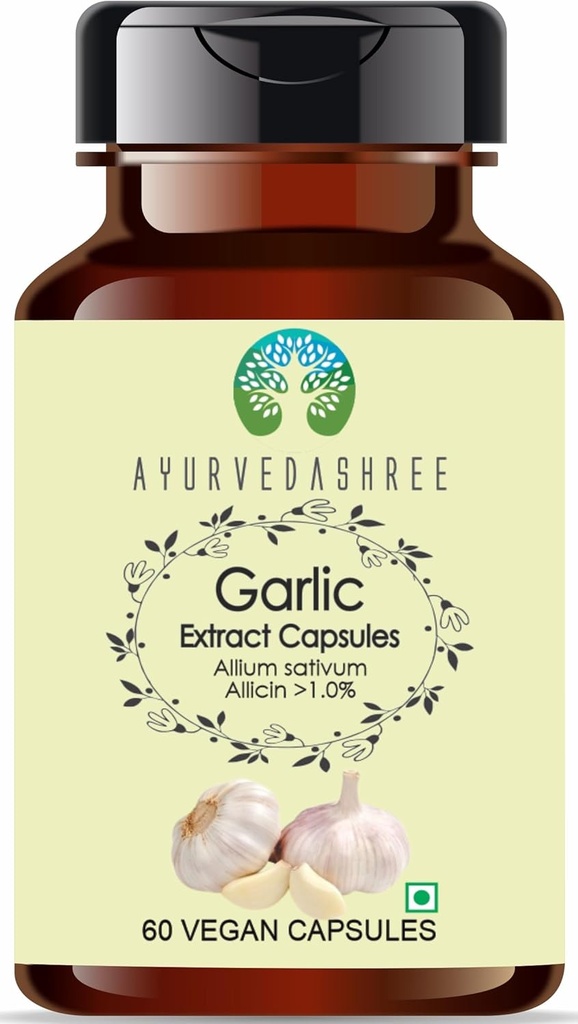 Garlic לחלץ 500 מ"ג - 60 קפסולות צמחוניות - Allium Sativum