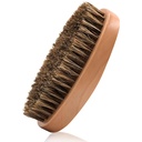 Boar Bristle Hair Beard Brush for Men - Small Soft Beard Brush, Pocket Travel Men's Wooden Mustache