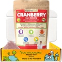 קריין לכלבים באבקה - Urinary Tract Health, Dog UTI, Bladder Support, Bladder Stones, Incontinence Support, Cranberry תוסף - Bacon Flavor (150 משרתים)