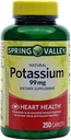 עמק האביב Potassium 99 מ"ג של פוטסיאום Gluconate 595 מ"ג (250 הרוזן)