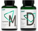 Puori ויטמין D3 ו- Magnesium Zinc תוסף Bundle עבור תפקוד שרירים בריא, בריאות העצם, תמיכה בשומן ו- Calcium Uptake- non-GMO ו- Gluten-Free