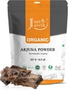 Just Jaivik 100% אורגני Arjuna Bark אבקה (Transinalia Arjuna) 1/2 LB, 08 oz, 227g USDA מוסמך אורגני- biodegradable Reseal Zip Lock Pouch Rejuvenative ו Tonic עבור הלב *