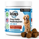 Multivitamins &Supplements עבור כלבים - שמן קריל, אומגה 3,6,9, pre &probiotics, ויטמינים חיוניים, עבור hip & Joints, Skin & Coat,Digestive, תמיכה ב- Immunity (90 Chews)