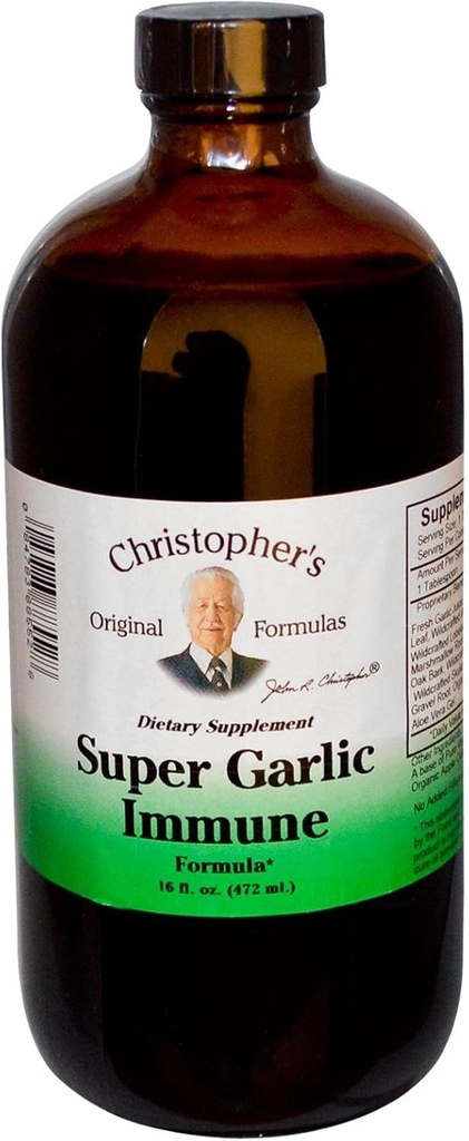 ד"ר כריסטופר סופר Garlic Immune Syrup 16 oz