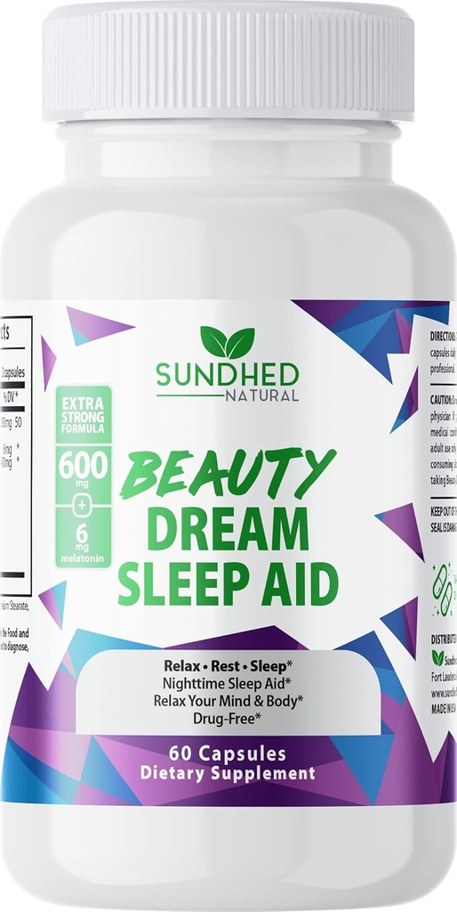 Sleep Aid Dream Sleep Aid הוא לא הרגל פורמולה עם מלטונין ולריאן Root, Sleep Amazing and Wake Upמרעננים, Obtain A Natural Sleep, Made in USA