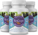 ResGrape Max, 60 קפסולות ירקות לבקבוק (Pack of 3) - 99% Trans-Resveratrol & Muscadine Grape - Anti-Aging תוסף & Potent Antioxidant