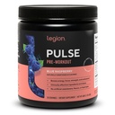 LEGION Pulse Pre Workout - All Natural Nitric Oxide Preworkout Drink to Boost Energy, Creatine Free, Sweetened, Betaine, Citrulline, Alpha GPC (כחול פטל)