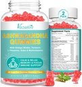 2 Pack Ashwagandha Gummies עם Turmeric GABA Mood אנרגיה ותמיכה Immune, Strawberry Flavor 120 Cts