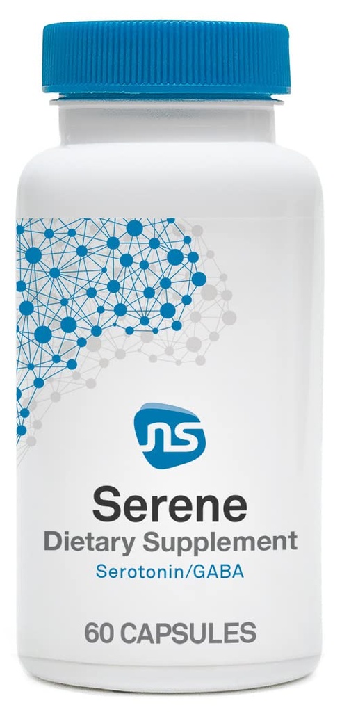 NeuroScience Deep Sleep Aid & Mood Support Supplement - Serene - Calm Sleep Supplement with 5-HTP - עודד מנוחה ותפקוד שינה בריא ללא הקרבת אנרגיה בכל יום (60 קפסולות)
